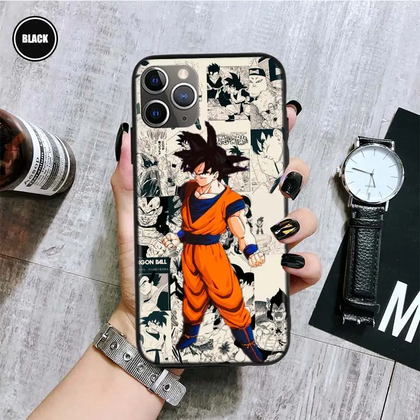 Чехол для телефона Goku с аниме шариками и драконами iPhone 13 Pro Max 11 12 XS XR X 7 8 6 6S Plus Mini SE
