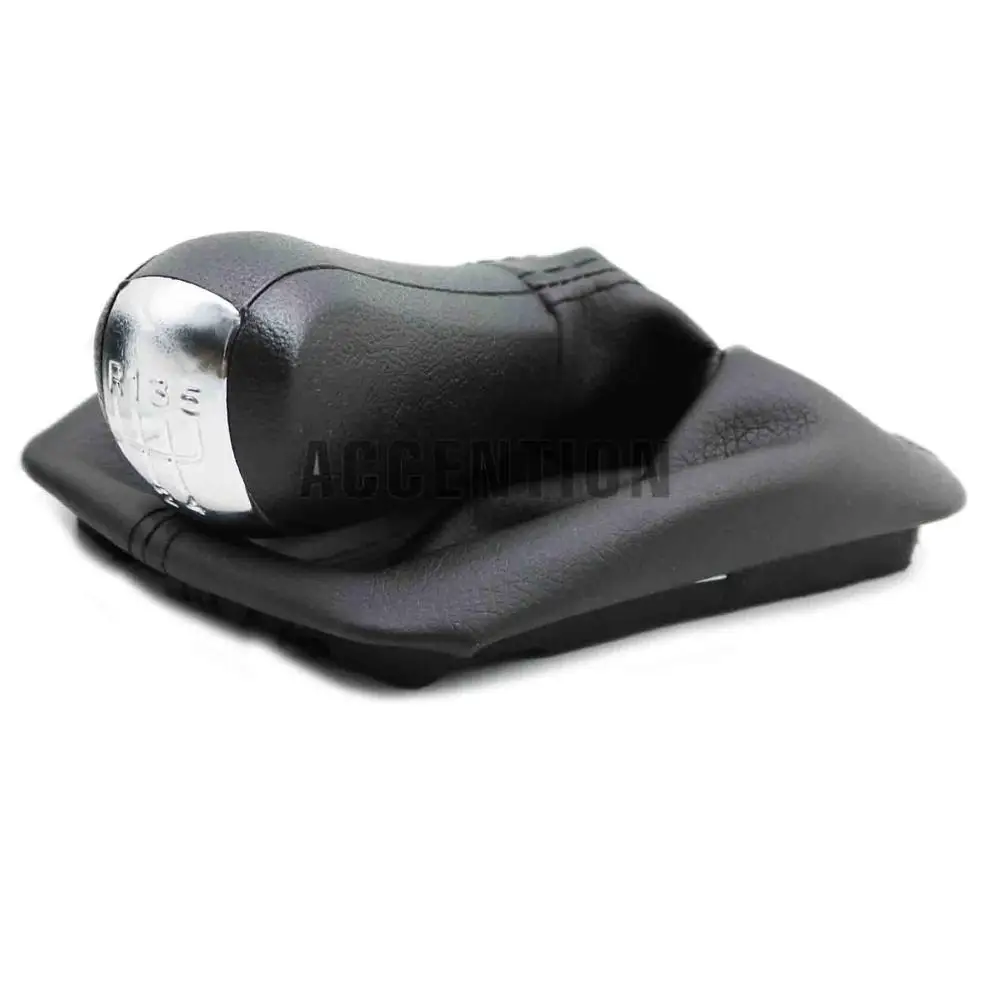 Ручка переключения передач 5 / 6 скоростей кожаная для Skoda Octavia 2 A5 A6 2004 2005 2006 2007 2008 2009