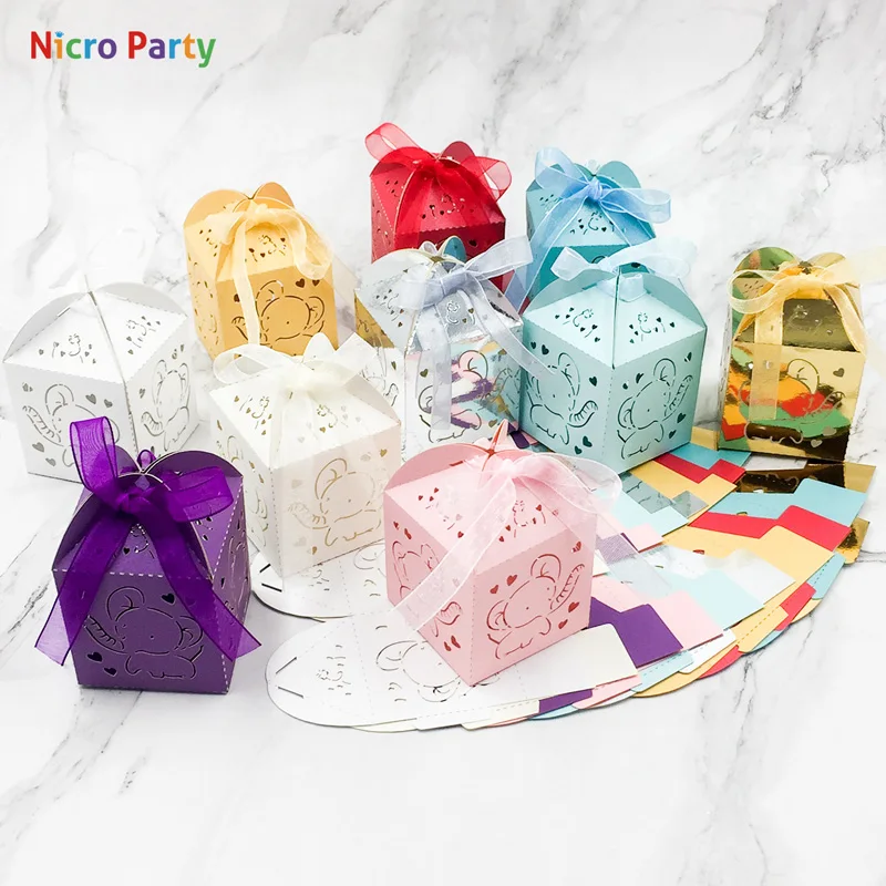 Nicro розовый синий слон Детский праздник пол раскрыть баннер шары мальчик девочка