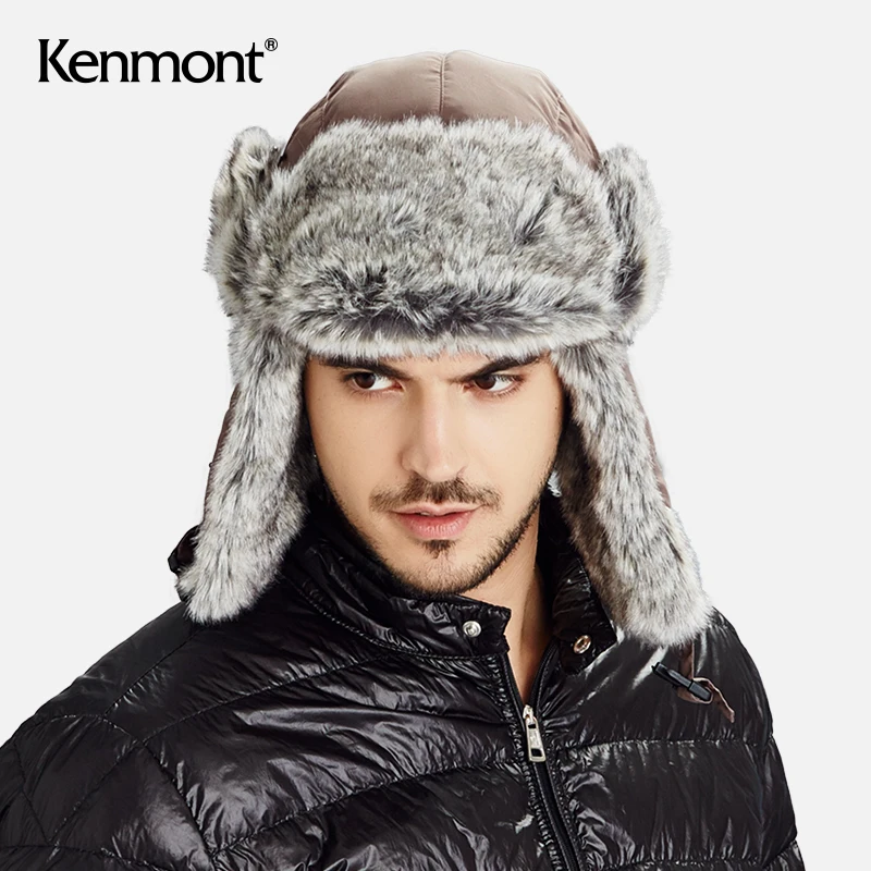 

Thickened COTTON HAT Winter men's Lei Feng hat men's outdoor large plush hat ski warm hat hat russia