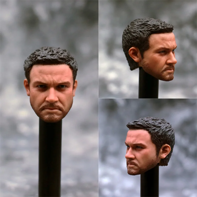 

1/6 Scale A10 Heavy Eagle Eye Beard USA Super hero Hawkey Clinton Francis Barton Head carving No neck for 12" Action Figure Body