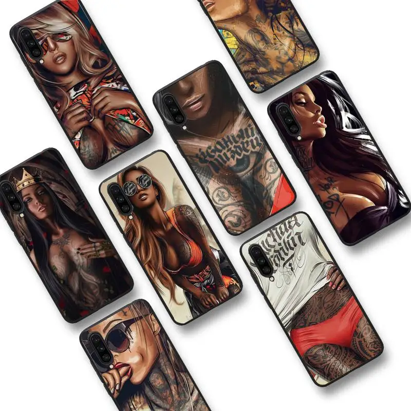 

Hot Sexy Sleeve Tattoo Girl Phone Case For Xiaomi mi 9 mi8 F1 9SE 10lite note10lite Mi8lite Coque for xiaomi mi 5x