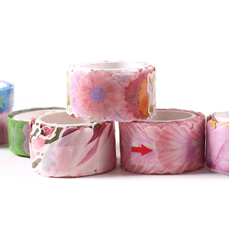 Милые наклейки с цветком сакуры лепекоствая лента сделай сам милые для