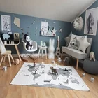 Детские игровые коврики карта мира Приключения детские игровые коврики для детей Для мальчиков и девочек, для малышей, для ползания подстилка коврик крытый фон для фотосъемки 2018