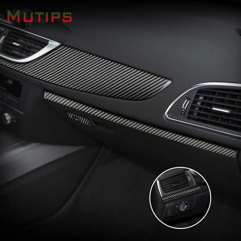 

Наклейка на панель приборной панели автомобиля, для Audi A6 A7 2012-2018, аксессуары для интерьера автомобиля, декоративная рамка для центральной ко...