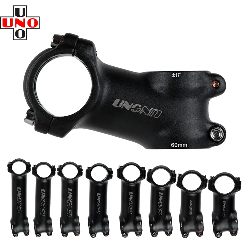 

UNO Bicycle Stem Ultralight 31.8mm ±7° 17 35 Degree Mountain MTB Bike Stem 60/70/80/90/100/110/120/130mm Aluminum Alloy