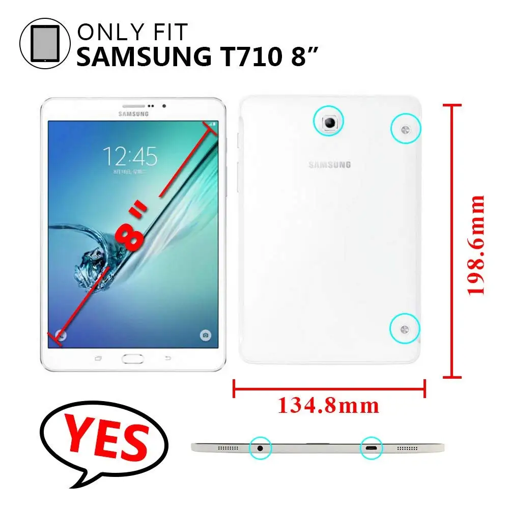 360 Degree Rotating Case Leather Cover For Samsung Galaxy Tab S2 8.0 T710 T713 T715 T719 SM-T710 SM-T715 Tablet Protective Shell |