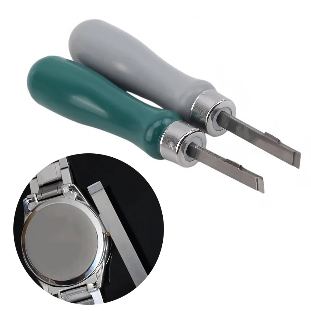 

Stainless Steel Watch Back Case Opener Pressing Case Watch Battery Change Repair Tool for Watchmaker Elbow Prying Knife