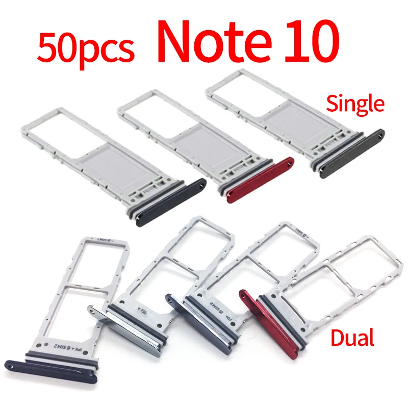 

Держатель SD-карты для Samsung Note 10, N970, N970F, Galaxy Note 10, 50 шт.