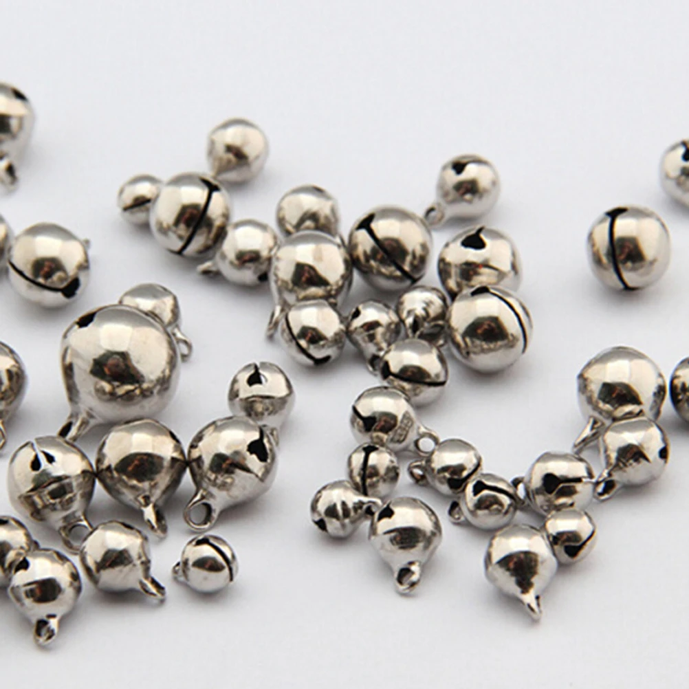 

50pcs/lot 6/8mm Small Jingle Bells Coppe New Year Festival Jewelry Pendant Metal Fit Christmas Decor
