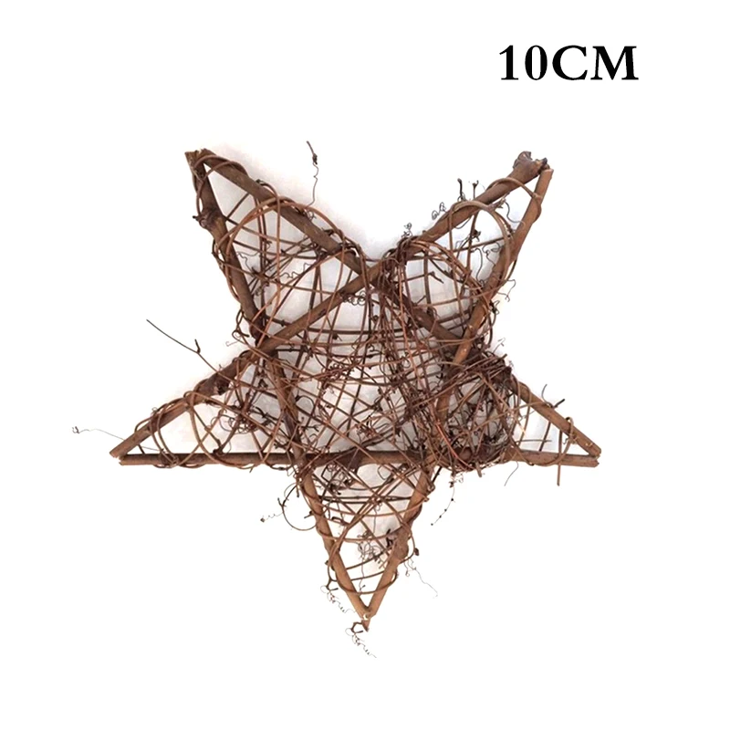 10CM Star Sepak Takraw DIY Rattan Ball Christmas Birthday Party&Home Wedding Party Ornaments Decoration Supplies Kids Gifts - Цвет: 10CM