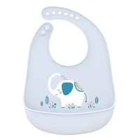 portable baby bib adjustable cute animal shape kid feeding arpon waterproof saliva dripping bibs soft edible silicone towel bib