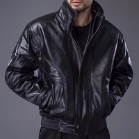 mens coat 100 cow leather flight suit jacket men jacket natural leather high quality coat h621