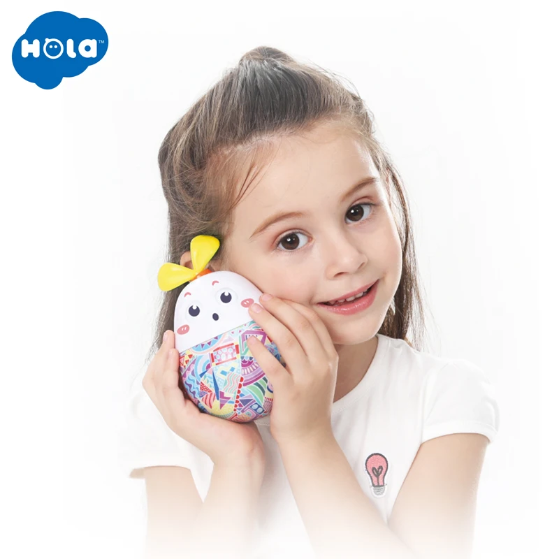 HOLA 3132 детские погремушки Tumbler игрушки для новорожденных Roly Poly кролик мобильные
