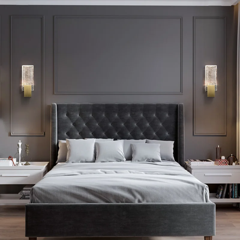 Light Luxurious Post Modern Concise Television Wall Background A Living Room Lamp Continuous System Bedroom Bedside | Лампы и