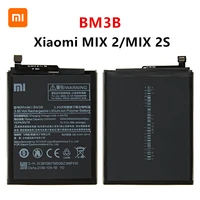 xiao mi 100 orginal bm3b 3300mah battery for xiaomi mi mix 2 mix 2s bm3b high quality phone replacement batteries