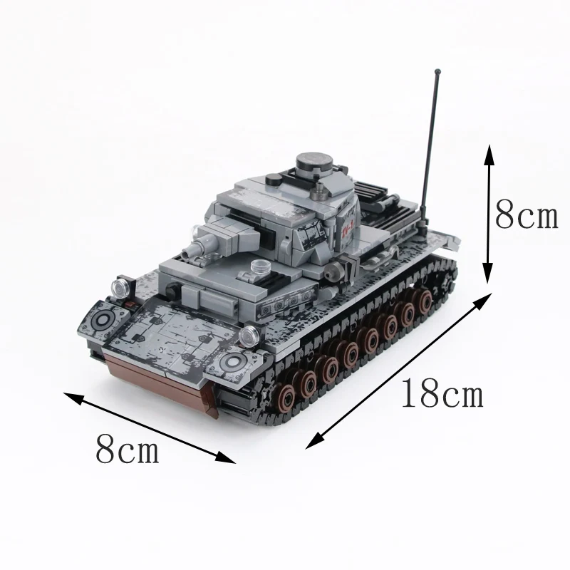 WW2 военные Германия IV танковые солдаты строительные блоки армейские Аксессуары