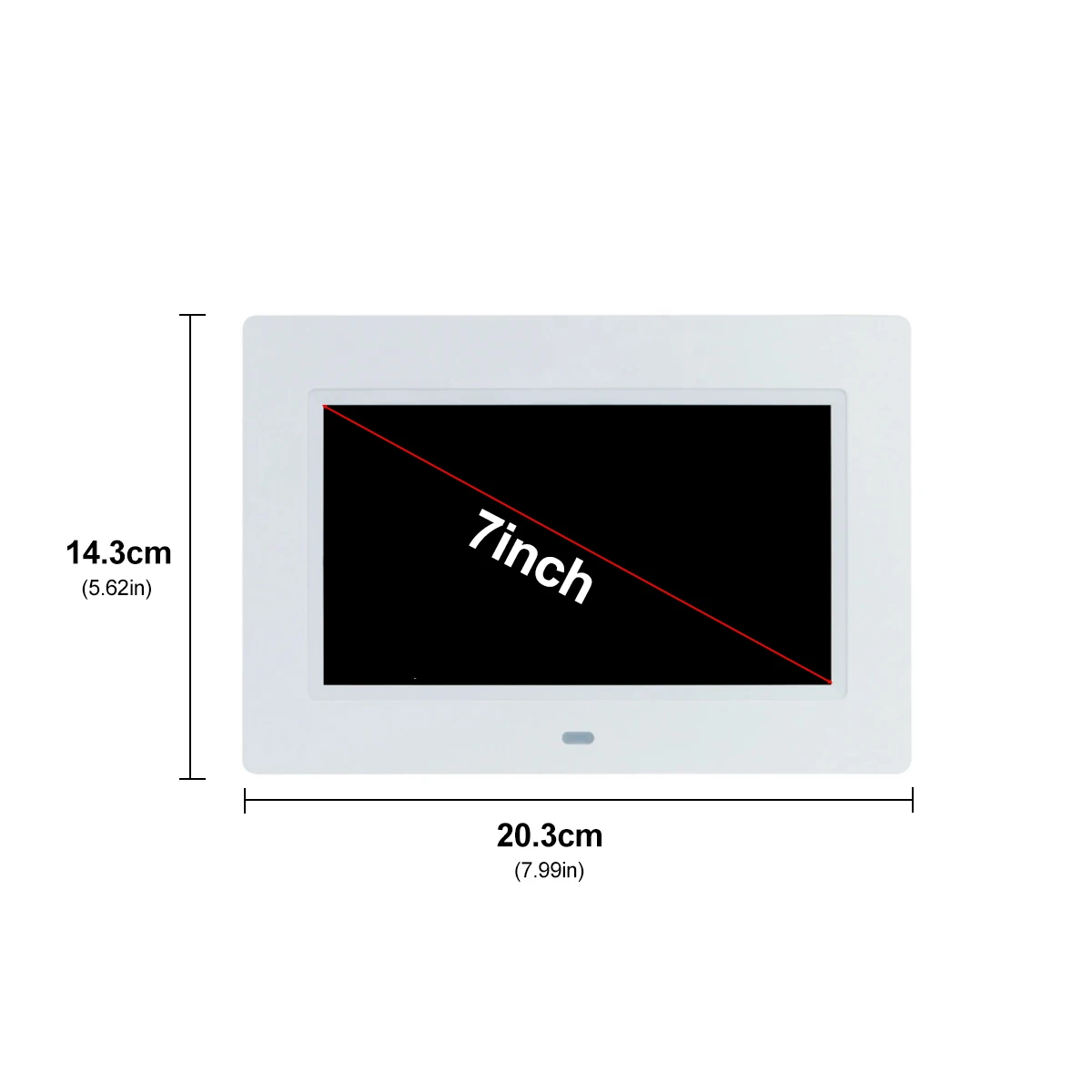 

7 Inch HD LED Display Alarm Clock Digital Photo Frame Electronic Desktop Display Home Decor Clock Automatic Brightness