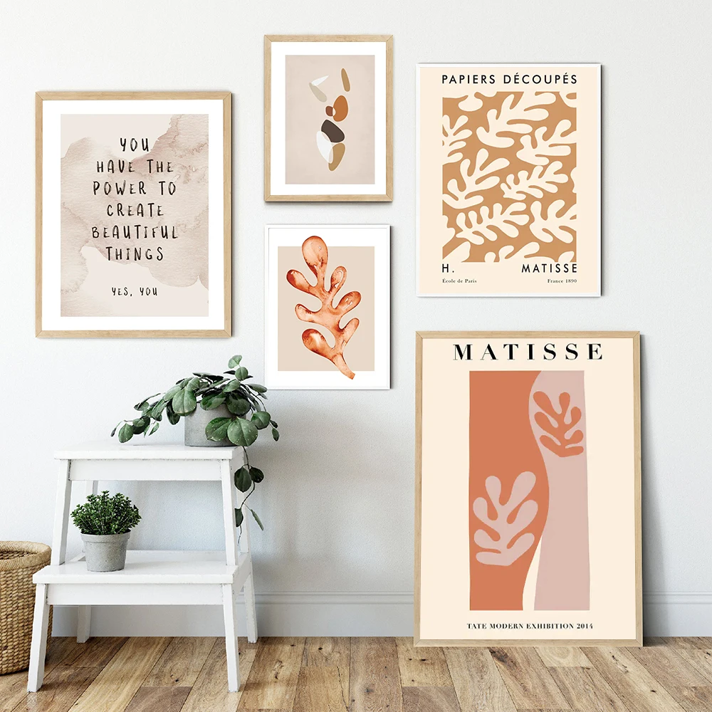 

Matisse Flower Poster Abstract Tropical Plant Canvas Painting Minimalist Wall Art Print Modern Pictures For Living Room Decor