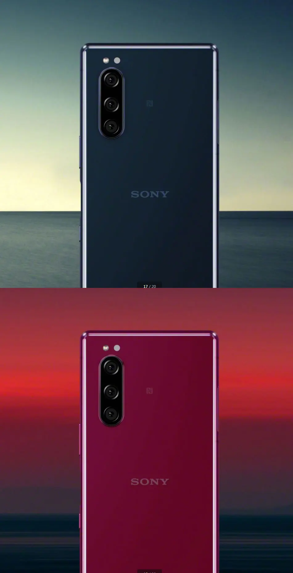 Мобильный телефон sony Xperia 5 J9210, 6,1 дюймов, 6 ГБ ОЗУ, 128 Гб ПЗУ, Восьмиядерный процессор Snapdragon 855, Android 9, сканер отпечатков пальцев, две sim-карты, смартфоны