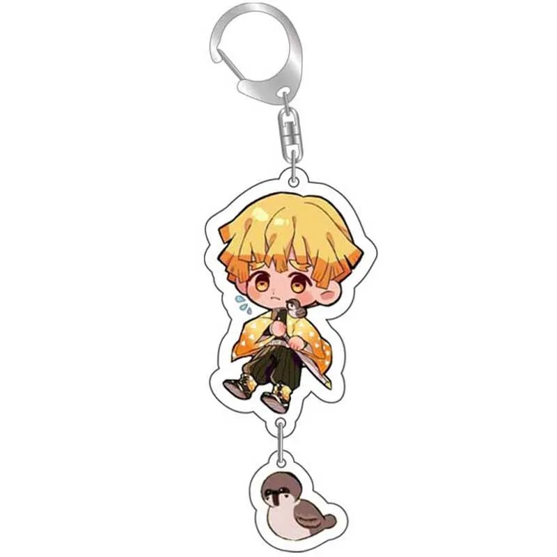 

Hot Anime Demon Slayer Kimetsu No Yaiba Kamado Tanjirou Cosplay Prop Keychain Kamado Nezuko Acrylic Lovely Key Chain Keyring