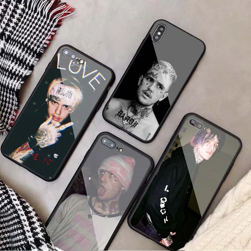 Чехол Lil Peep Bo из закаленного стекла для телефона iPhone 5 5S SE 6 6plus 7 8 plus X XR XS Max 11 PRO