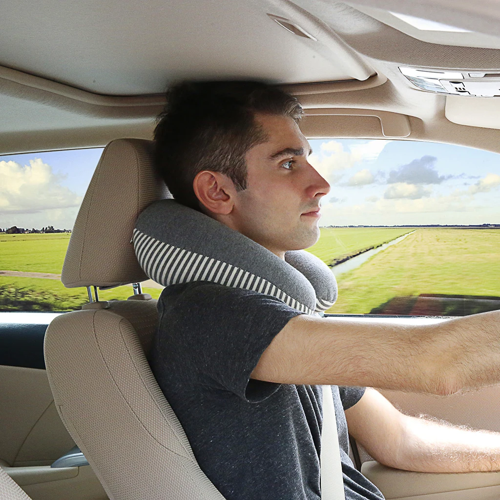 Горячие Новые u-образные подушки для шеи с эффектом памяти мягкие медленно