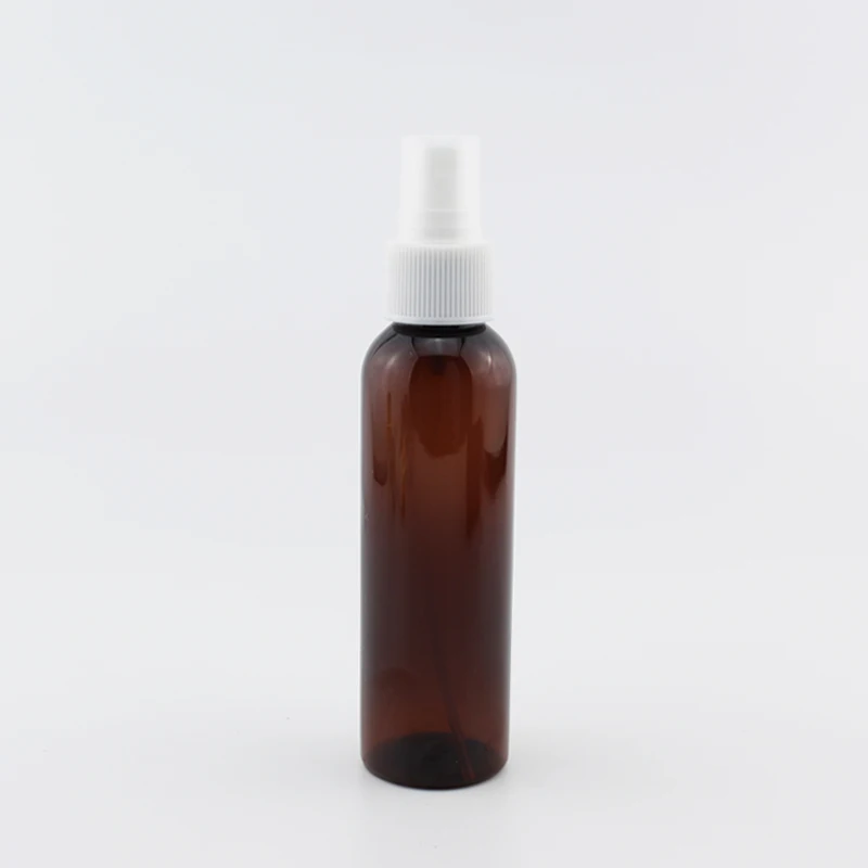 Brown Bottle White 120 мл X 40 черный распылитель воды пустой пластиковый косметический флакон, 120cc флакон духов - Цвет: Brown Bottle White
