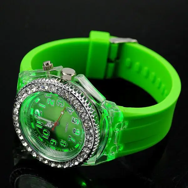 Светящиеся часы со светодиодной подсветкой индивидуальные, трендовые мужские и женские модные наручные часы для студентов подарок