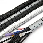 Гибкий спиральный органайзер для кабелей, протектор для проводов и проводов, устройство для намотки проводов, для дома, офиса, 81028 мм