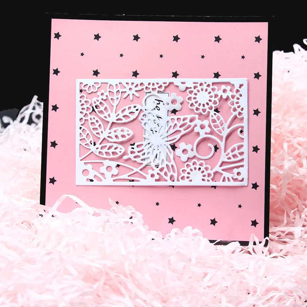 1 шт. цветочные бабочки штампы металлические резные скрапбукинг открытка альбом