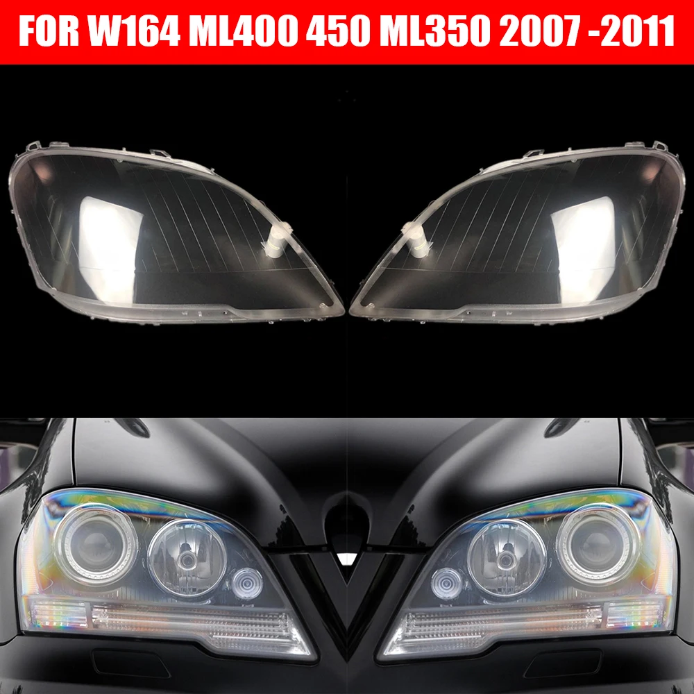 

Car Headlight Cover for Mercedes-Benz W164 ML400 450 ML350 ML320 500 2007 ~2009 2010 2011 Headlamp Lens Replacement Auto Shell