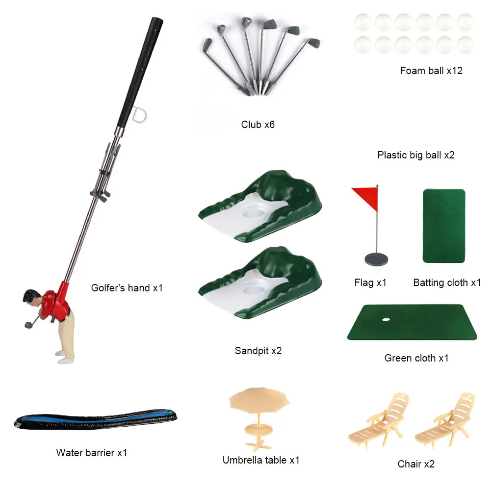 

Mini Golfing Man Game Indoor Golf Game Set Portable Golf Toy Set Golf Ball Sport Set for Kids Adult