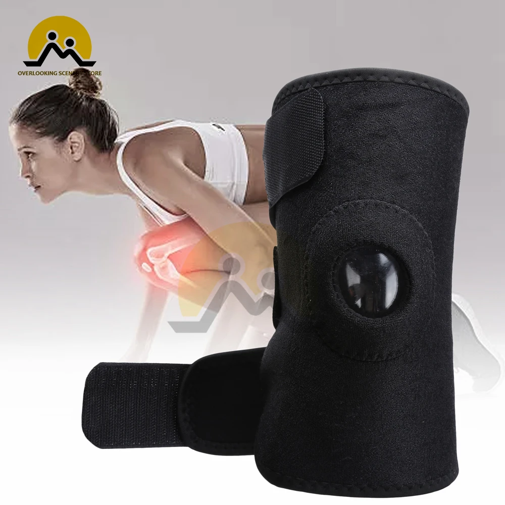 

Adjustable Belt Elastic Patella Sports Support Belt Black Neoprene Knee Pads Sports Safety Fitness Knee Pads