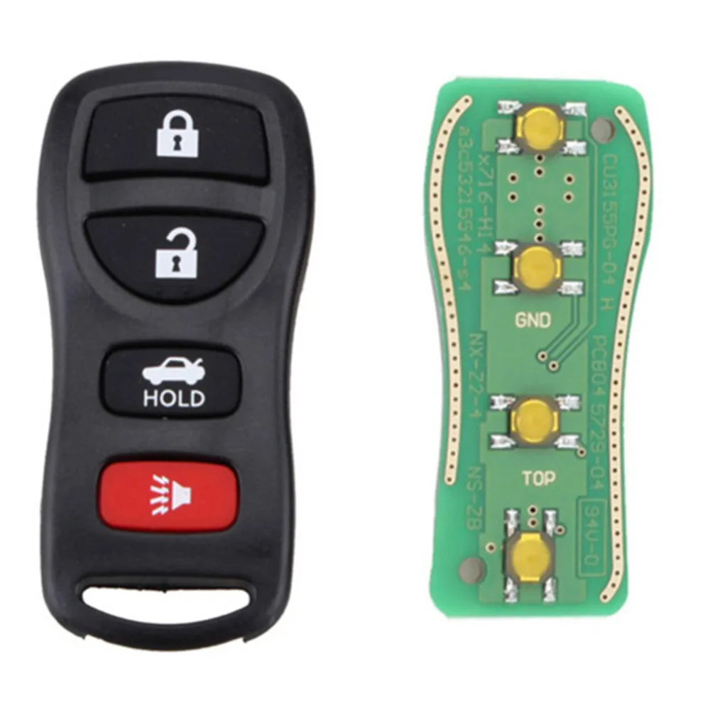 

XRSHKEY 315 МГц, 4 кнопки, автомобильная лампа для Frontier Murano Armada Pathfinder 2002