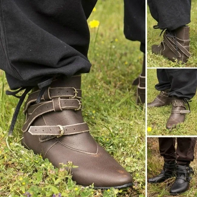 Ботинки для косплея средневековых викингов tudor праздничная обувь Larp ботинки
