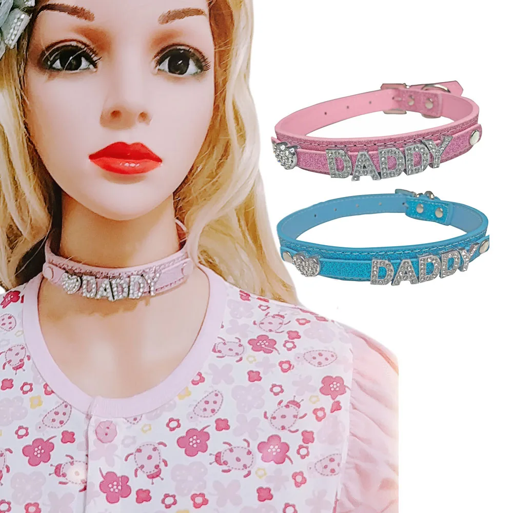 Daddy Dom DDLG/ ABDL Choker Collar PU Leather Necklace Choker