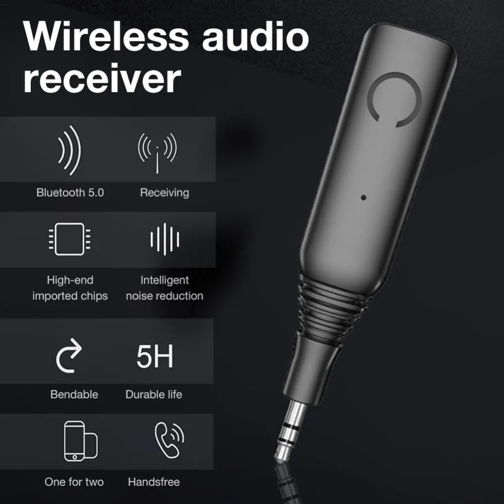 Портативный Bluetooth 5,0 QCC3005 Aptx с низкой задержкой RCA Aux 3,5 мм стерео музыкальный приемник Мини беспроводной Handsfree MP3 аудио адаптер