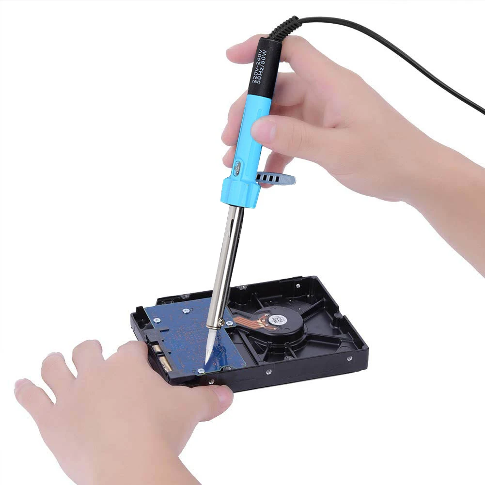 

Electric Soldering Iron External Heated Hand Solder Tool Curved With Light 50/80W Mini Handle Heat Pencil Welding Repair Tools