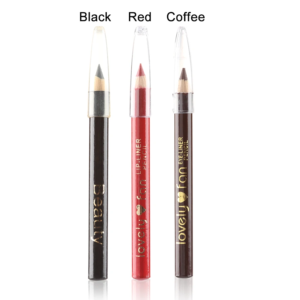 

Black Brown Red Eyebrow Pencil lip Liner Long lasting Fine Sketch Eyebrow Enchancer Pen Henna Eye brow Tattoo Tint Pen Cosmetic