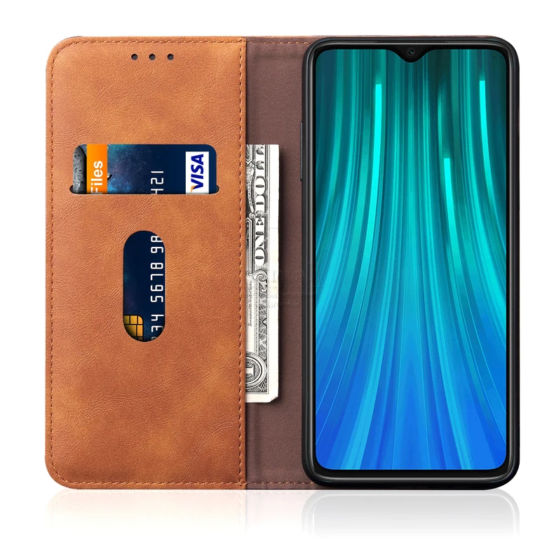 Роскошный тонкий кожаный чехол-книжка в стиле ретро для Xiaomi Redmi Note 8/8 T/8 Pro, чехол-кошелек с подставкой для карт, Магнитный чехол-книжка, чехол для телефона