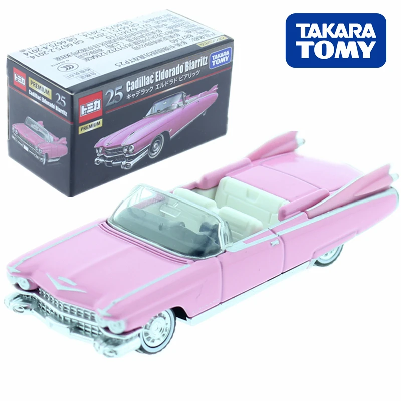 

TOMICA PREMIUM No. 25 CADILLAC ELDORADO BIARRITZ 1:75 Takara Tomy DIECAST Metal Model Kit Collectibles Toy Vehicles Car Pink