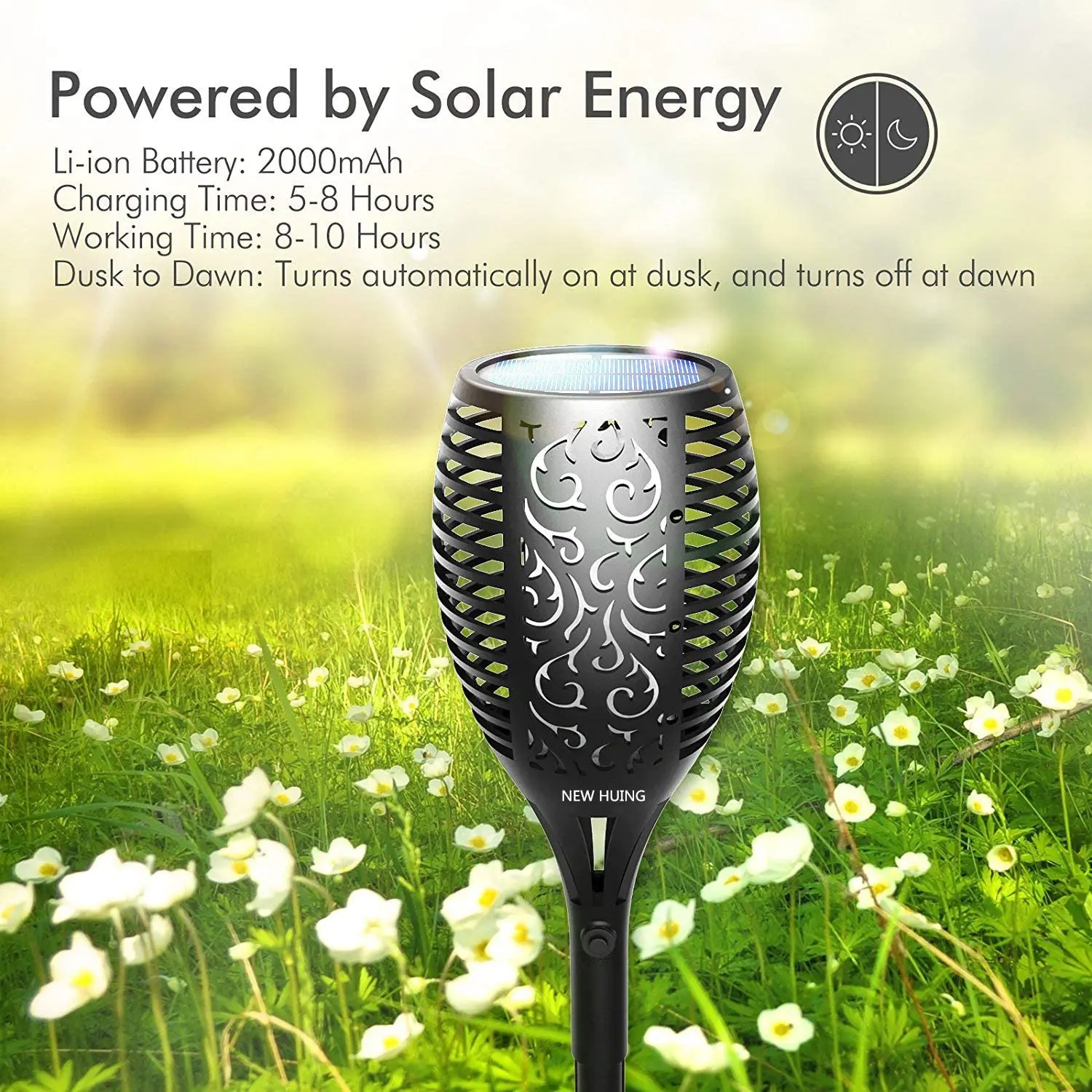 

New 12LED 33LED Solar Flame Torch Light Flickering Waterproof Garden Decor Landscape Lawn Lamp Path Lighting Torch Outdoor Light
