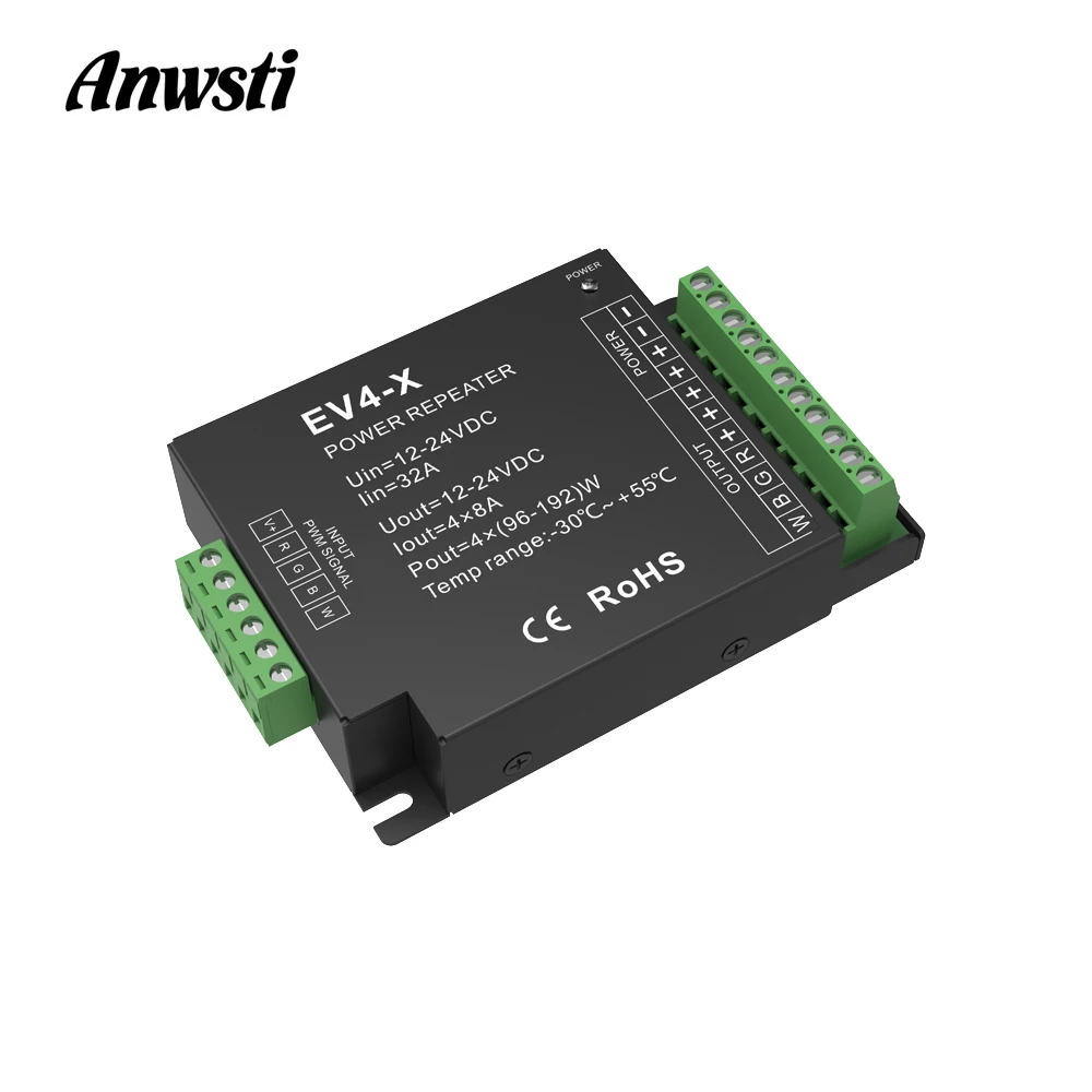 RGBW усилитель мощности 12 В 24 Одноцветный двойной белый RGB PWM светодиодный