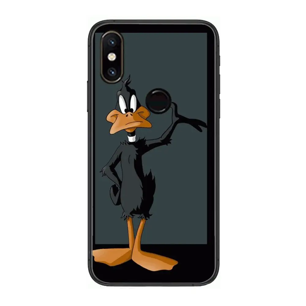 

Funny Duffy Duck case Phone Case For xiaomi M2 C3 X3 F2 Lite NFC 6 5 x Poco k30 Pro Anime Black Cover Silicone Back Pretty