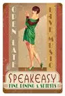 Smartcow Speakeasy, винтажный женский постер 8x12 дюймов в стиле ретро, Настенный декор, плакат-домашний клуб, бар, паб, кофе