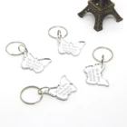 10 шт., серебряные зеркальные индивидуальные фотообои, бабочки для вечеринки в душе, Специальный Индивидуальный брелок для детского душа