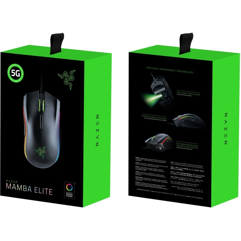 Мышь Razer Mamba Elite черный оптическая (16000dpi) USB игровая (9but)|Мыши| |