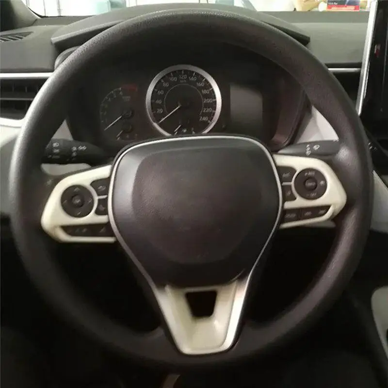 Внутренняя отделка рамка Крышка ABS автомобильный Руль Накладка для Toyota седан Corolla