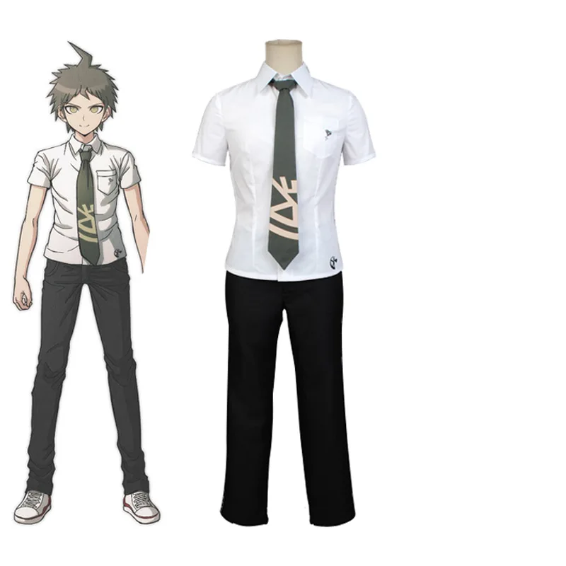 

Hajime Hinata White High School Student Uniform Halloween Cosplay Costume